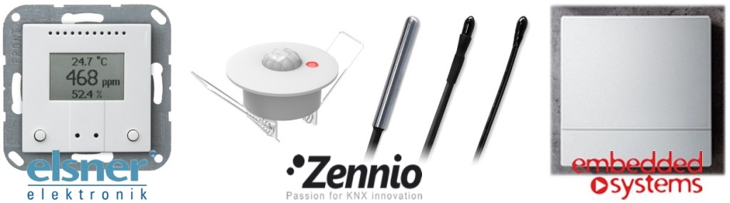 KNX temperature sensors