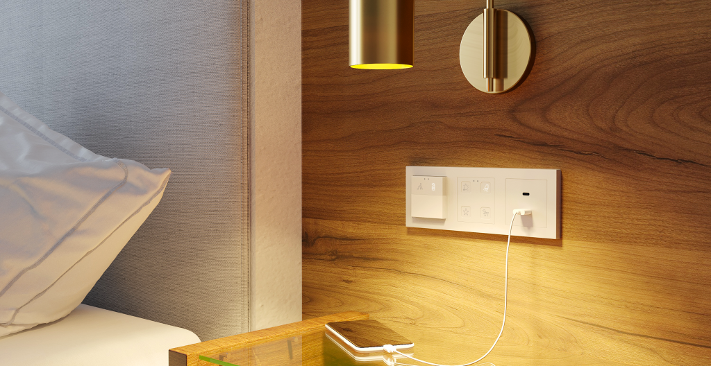 Intrerupator inteligent si priza camera hotel