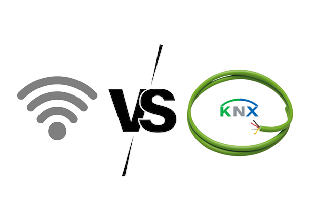 Diferenta sisteme wireless vs. sisteme cablate KNX