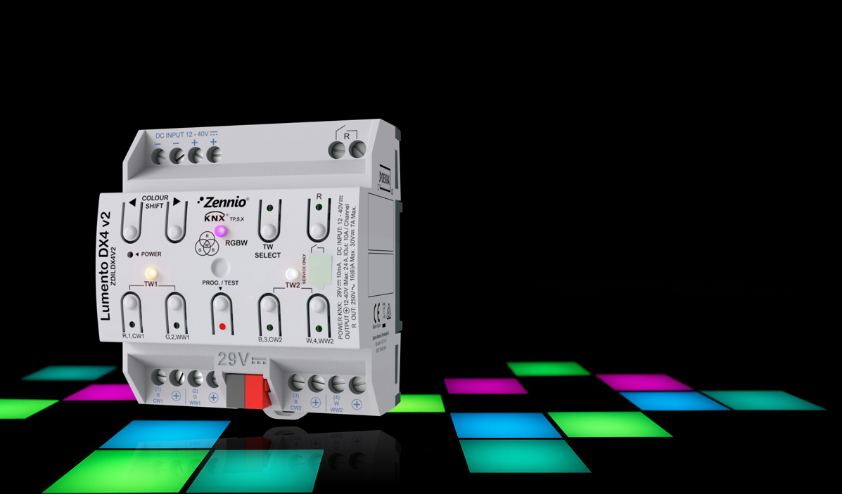 Lumento DX4 v2 - dimmer LED de la Zennio cu control avansat
