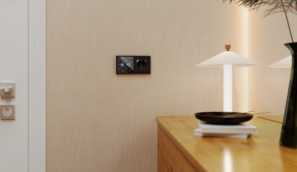 Intrerupator inteligent Flat 70 cu pictograme iluminate