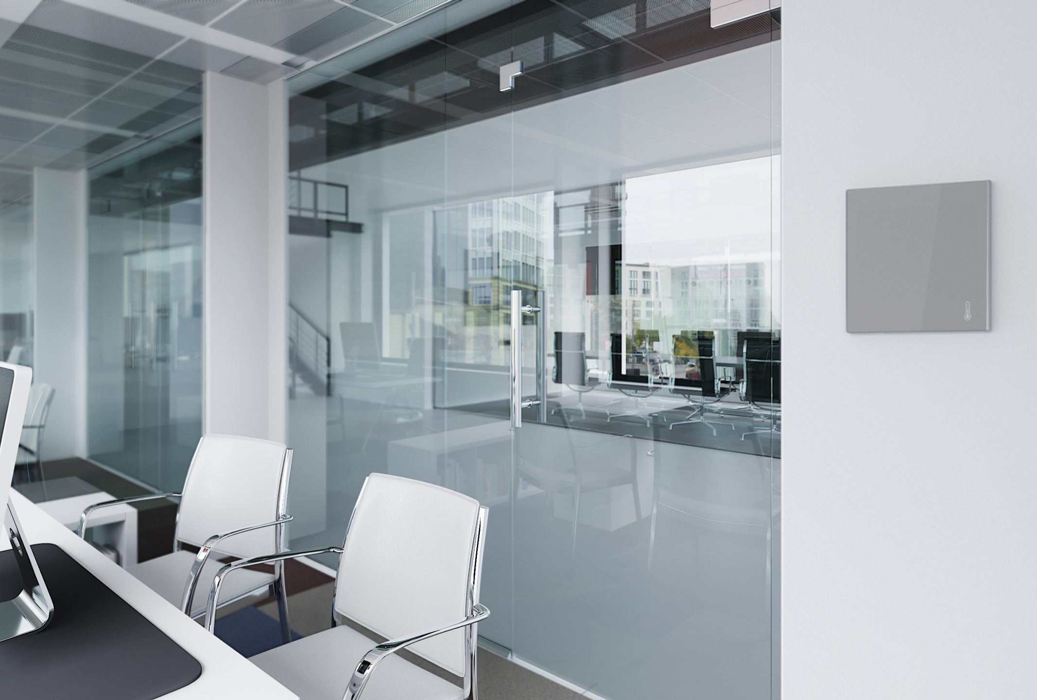 Flat AmbienT de la Zennio - senzor de temperatura cu design modern