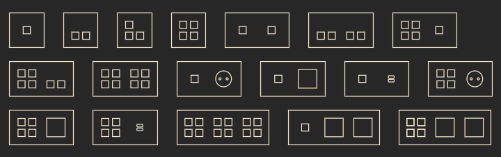 Squares - combinatii posibile