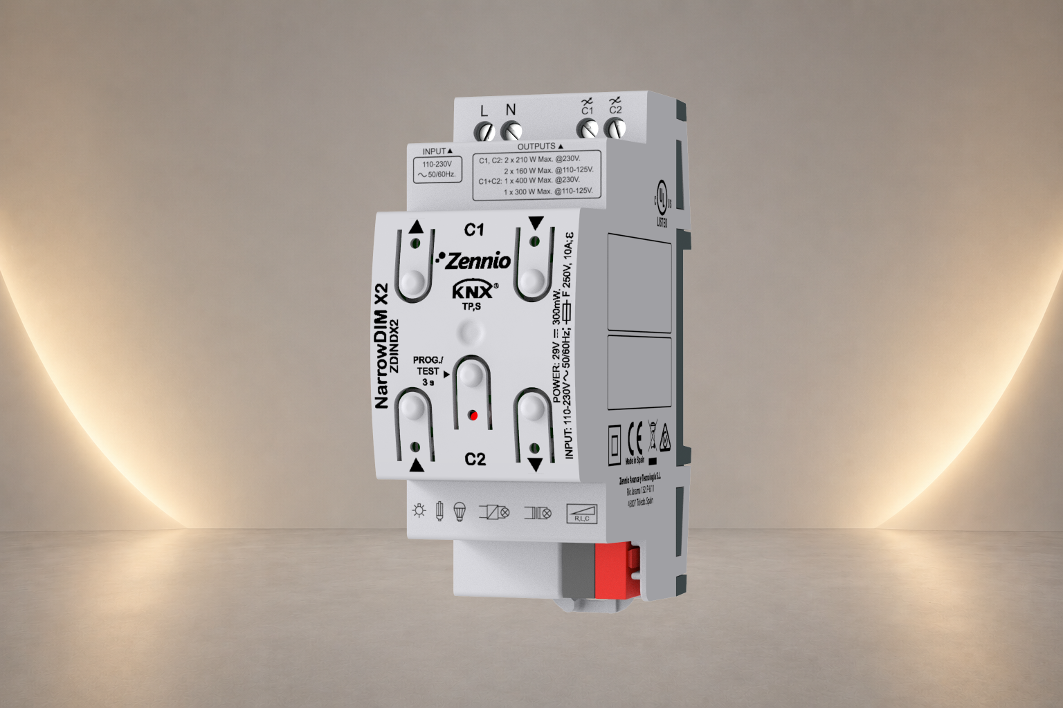 NarrowDIM X2 si X4 - dimmer KNX de la Zennio
