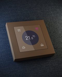 Flat RGB 55 Display - design minimalist din sticla securizata