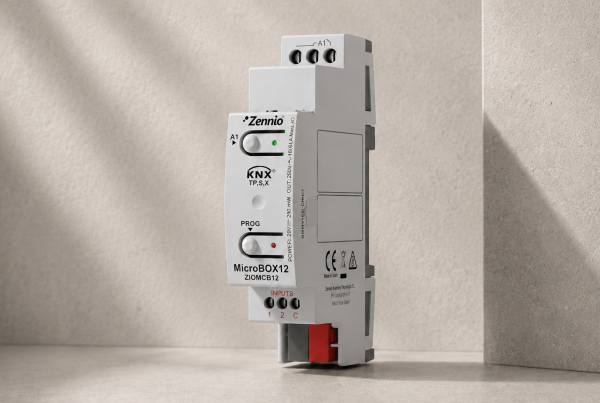 MicroBOX de la Zennio - actuator compact de 1 modul DIN